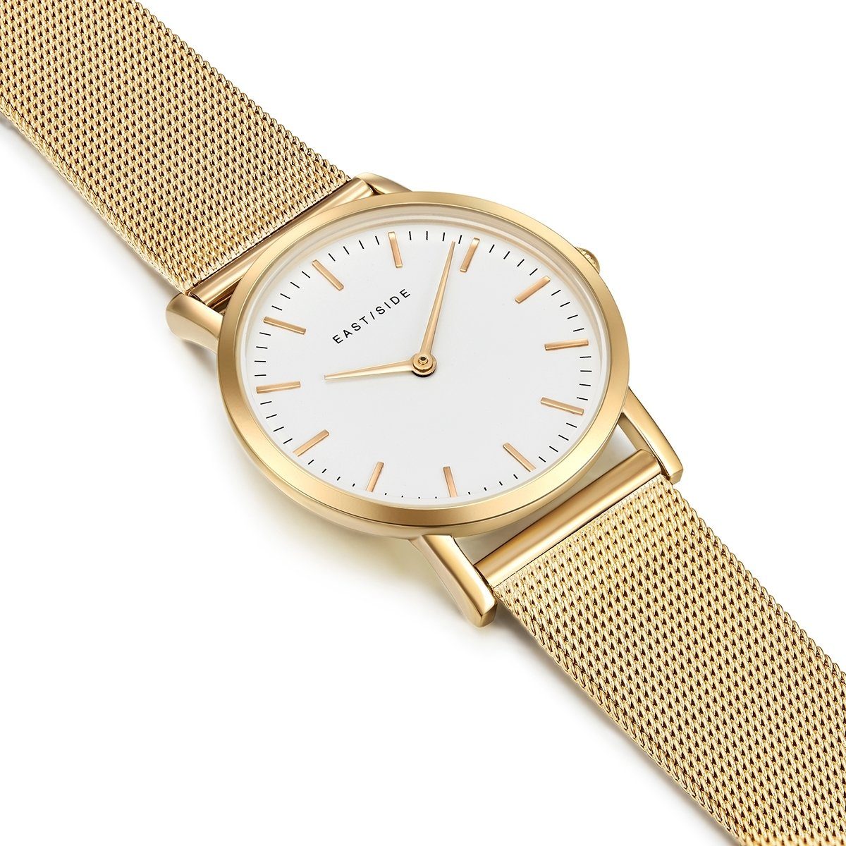 Eastside Automatikuhr Cassina gelbgold, mit Edelstahl-Armband