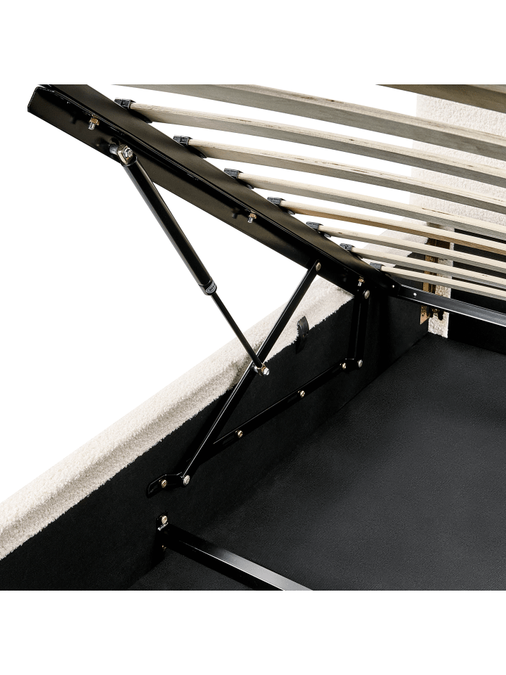 Beliani Doppelbett BOUSSE in Weiß - (W) 191 x (H) 79 x (L) 219 cm günstig kaufen onesize