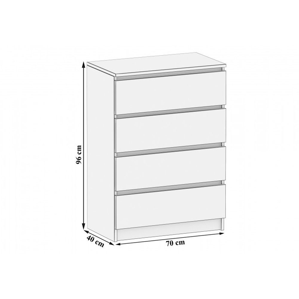 pressiode Kommode Kommode mit 4 Schubladen Sideboard Anrichte