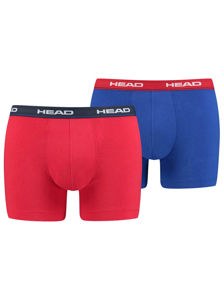 HEAD Boxershorts Basic Boxer 4P in Schwarz/Rot/Blau günstig kaufen