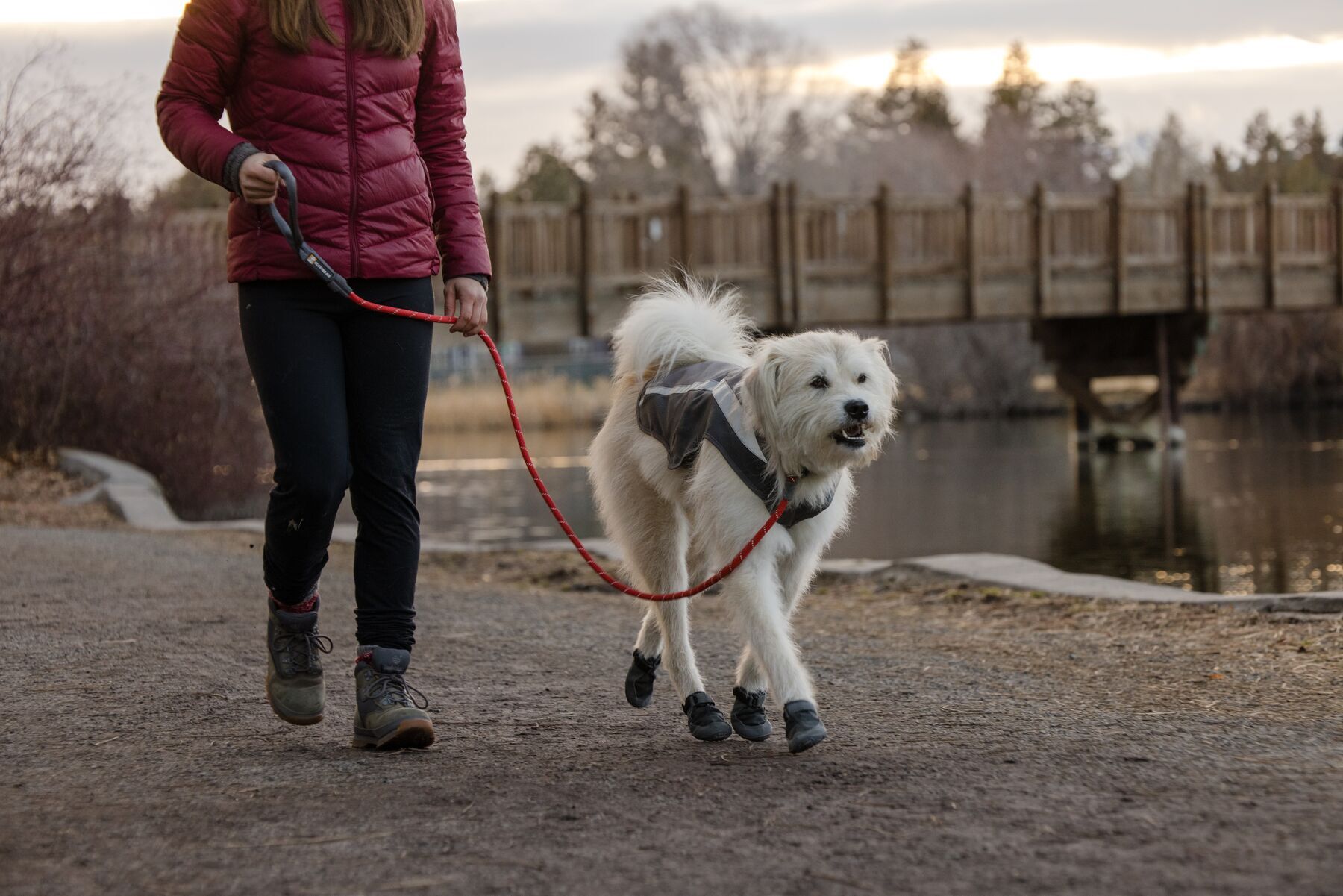 Ruffwear Hundeleinen Ruffwear Just-a-Cinch™ Leine rot
