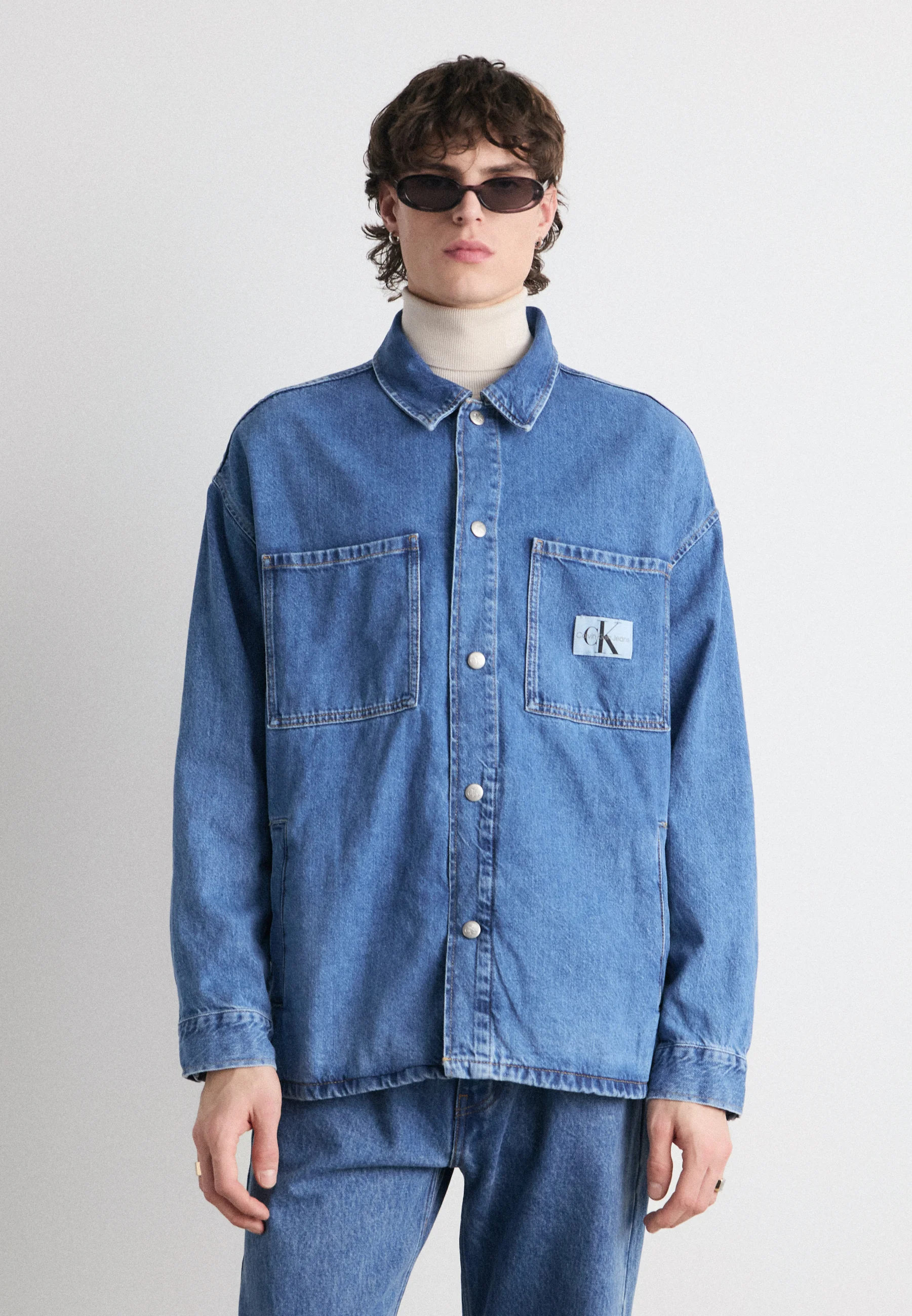 Calvin Klein Jeans SOBRECAMISA OVERTamaño - Chaqueta vaquera