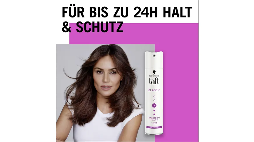 TAFT Haarspray Classic Halt & Schutz 250 ml Haltegrad 3 - mittlerer Halt 250 ml