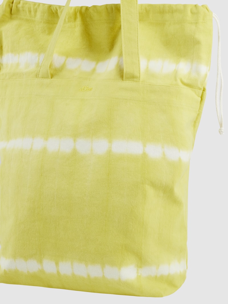 Shopper im Batik-Look in gelb