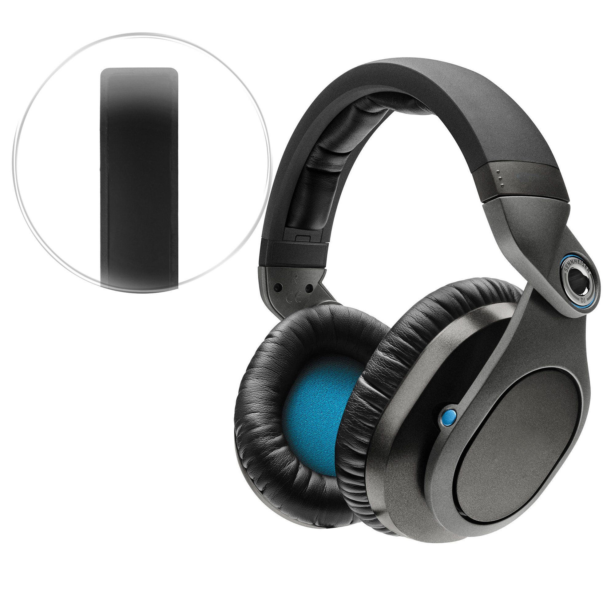 kwmobile Bügelpolster Bügelpolster für Sennheiser HD8 / HD8 DJ / HD6 MIX, Kunstleder Kopfbügel Polster für Overear Headphones