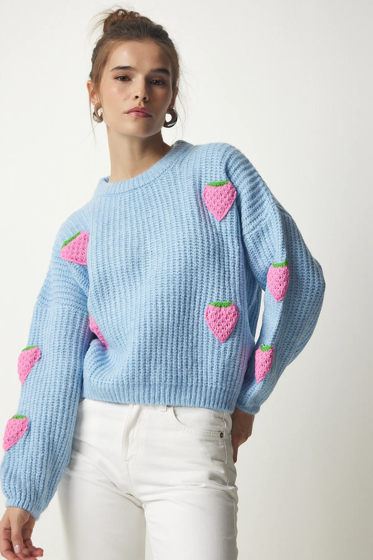 Happiness İstanbul  Pullover - Blau - Regular Fit