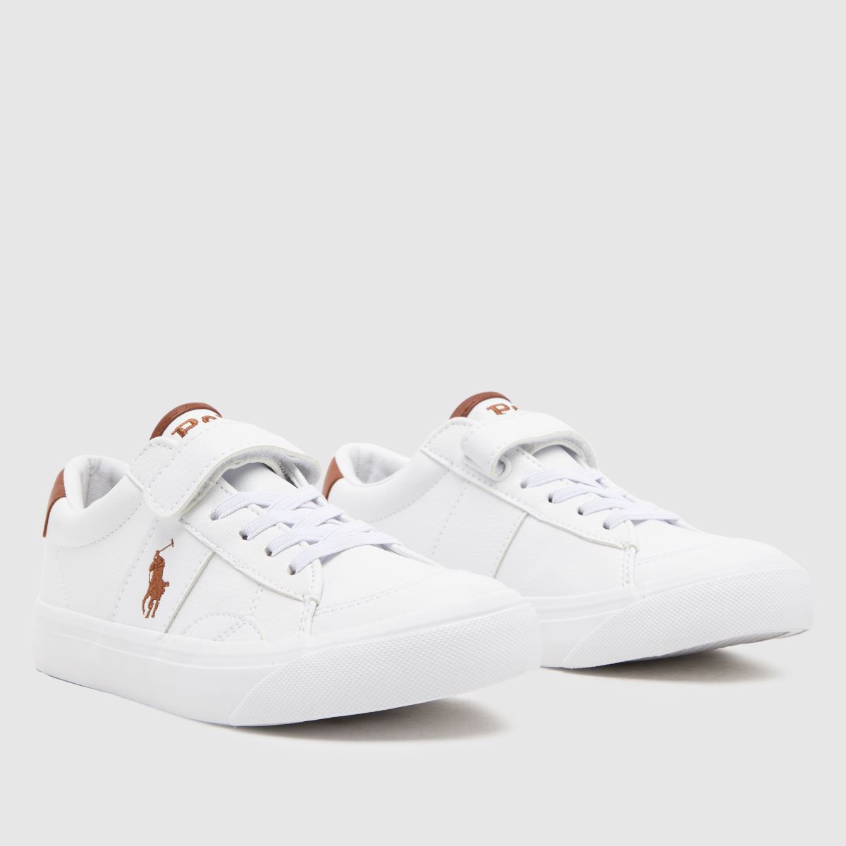 Polo Ralph Lauren vita & bruna Ryley pojkar juniorsneakers