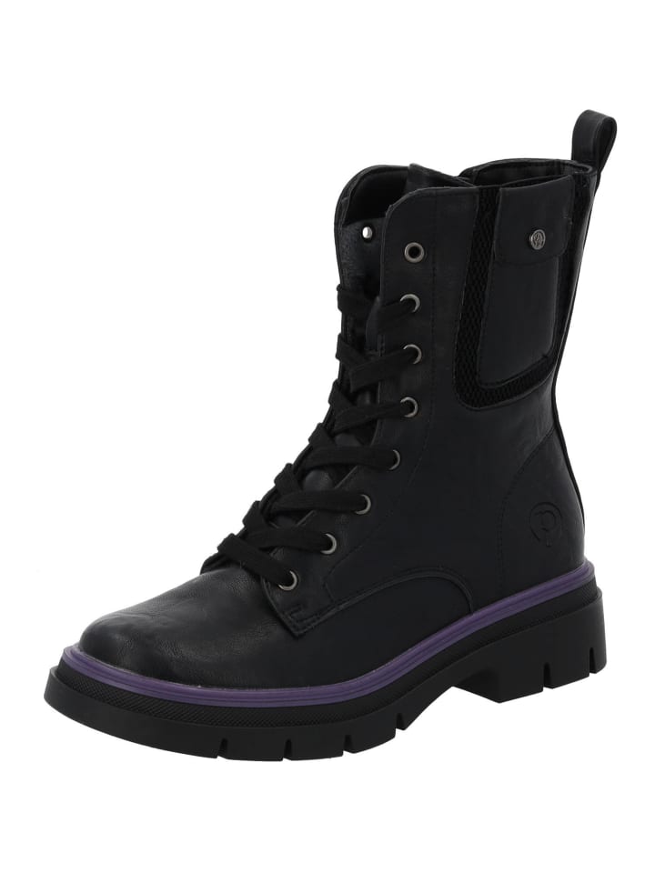 palado Schnürstiefel in black/purple günstig kaufen