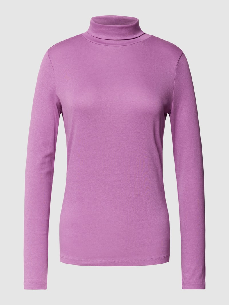 Longsleeve mit Rollkragen in mauve