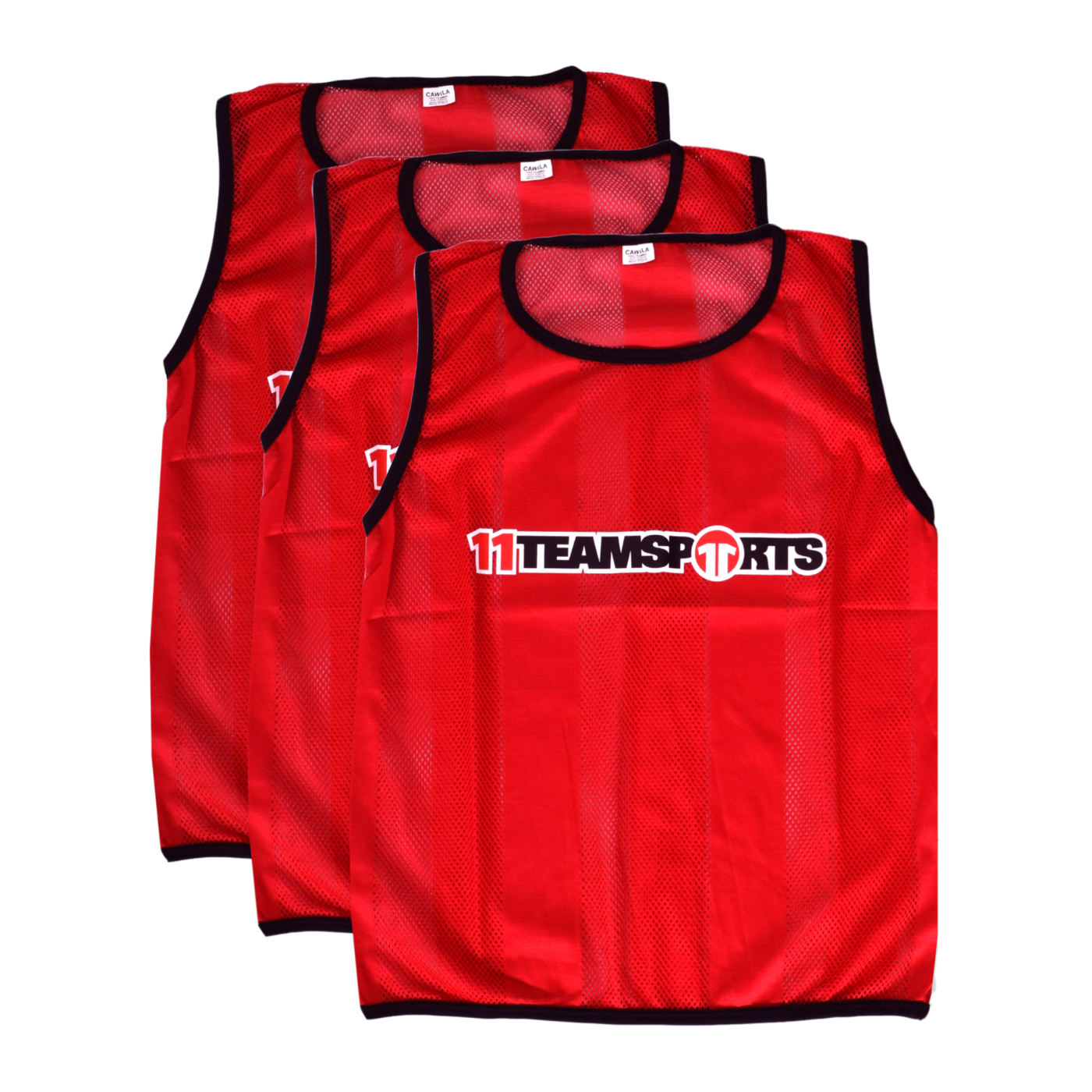Cawila Trainingsleibchen 11TS 3er Set Rot