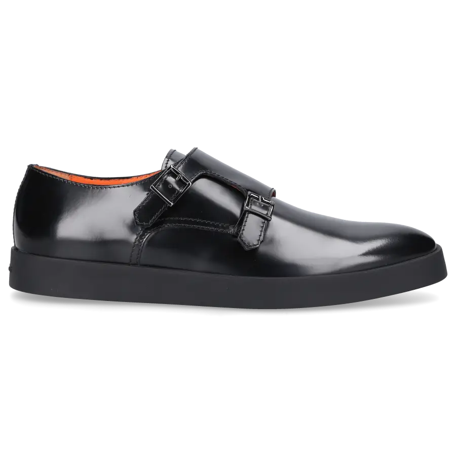 Santoni - Monk Schuhe 17832 Kalbsleder - schwarz