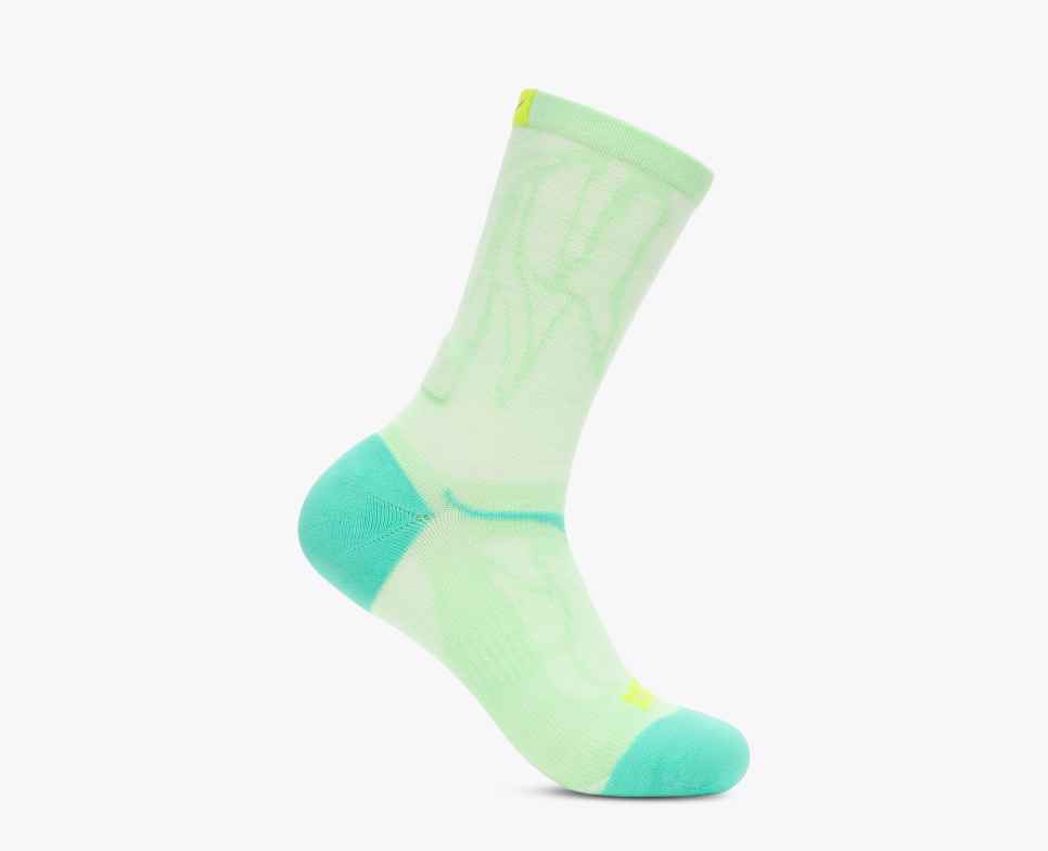 Clifton Crew Run Sock Mint Fluorite