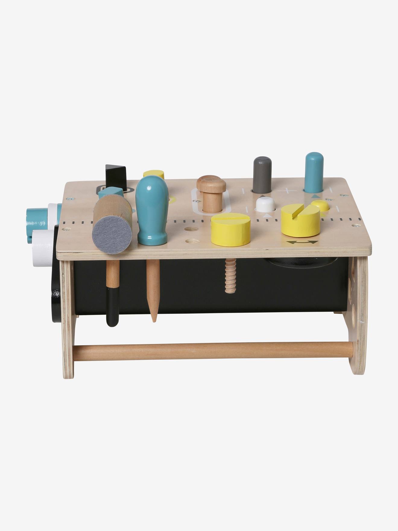 Vertbaudet Kinder Werkbank, Holz FSC - mehrfarbig
