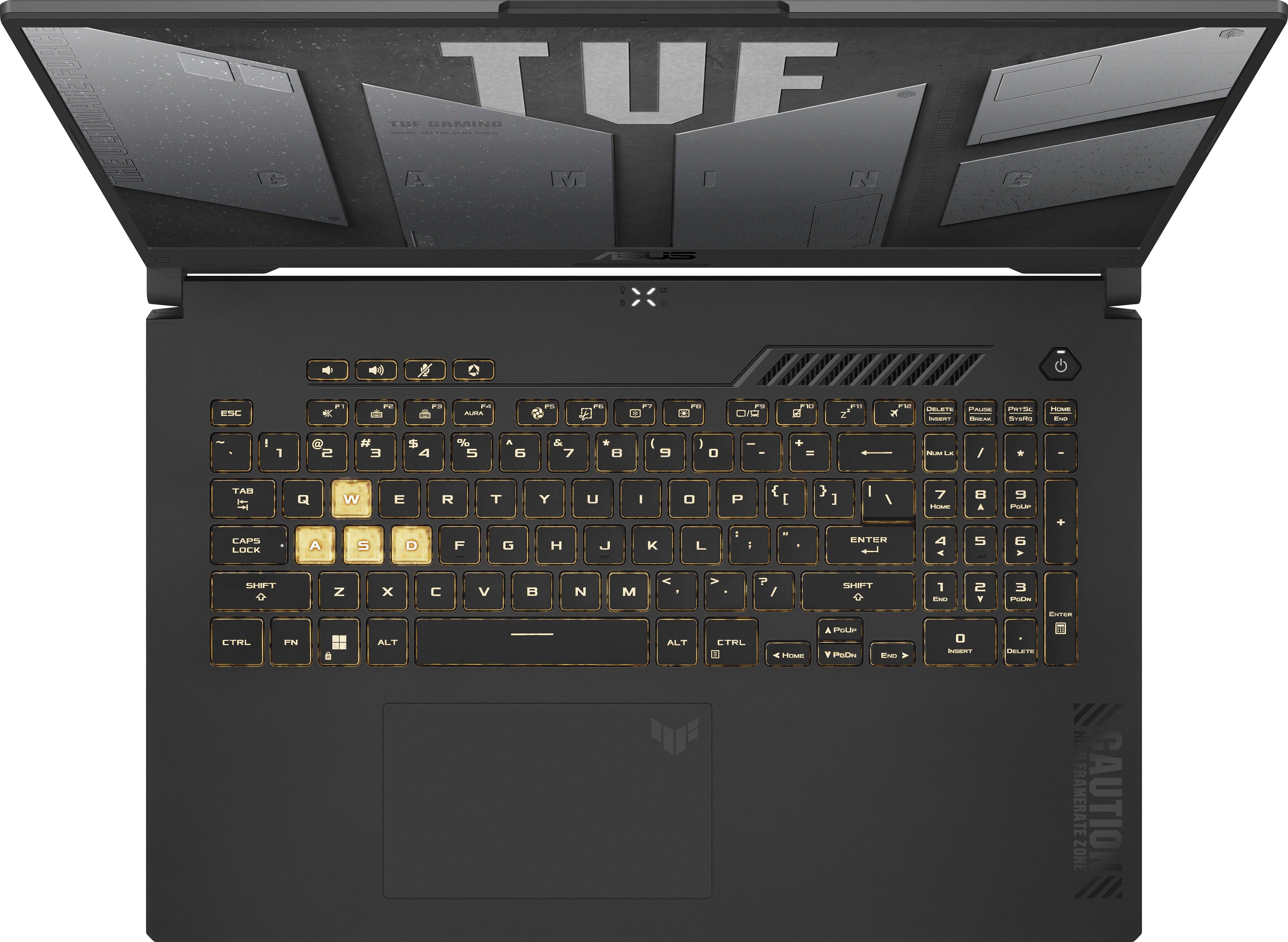Asus TUF Gaming F17 FX707ZV4-HX018W Gaming-Notebook (43,9 cm/17,3 Zoll, Intel Core i7 12700H, GeForce RTX 4060, 1000 GB SSD)
