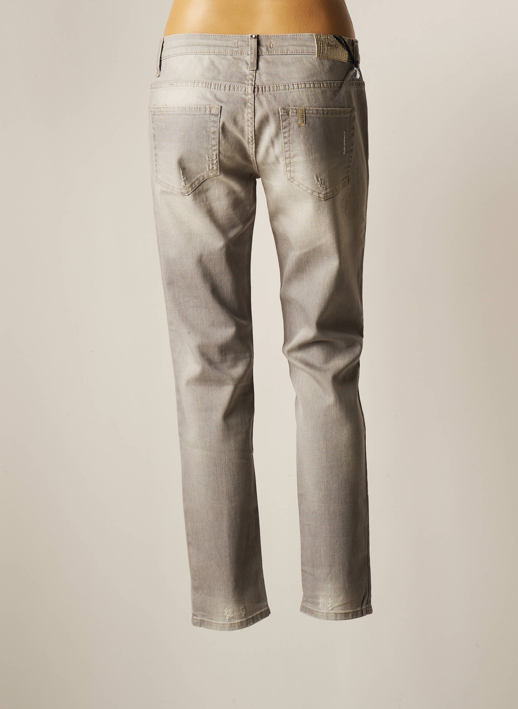 Liu Jo Jeans Coupe Slim Femme couleur gris