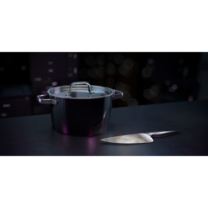 Fusiontec Aromatic Kochtopf, 22 cm, Black