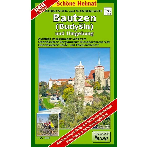 Bautzen und Umgebung 1 : 35 000. Radwander- und Wanderkarte - Wanderkarte