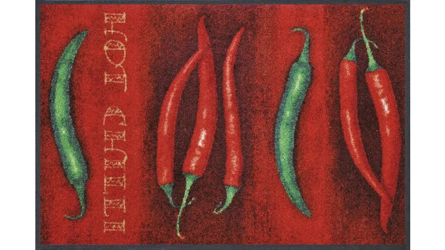 wash+dry Fußmatte Hot Chilli 50x75cm