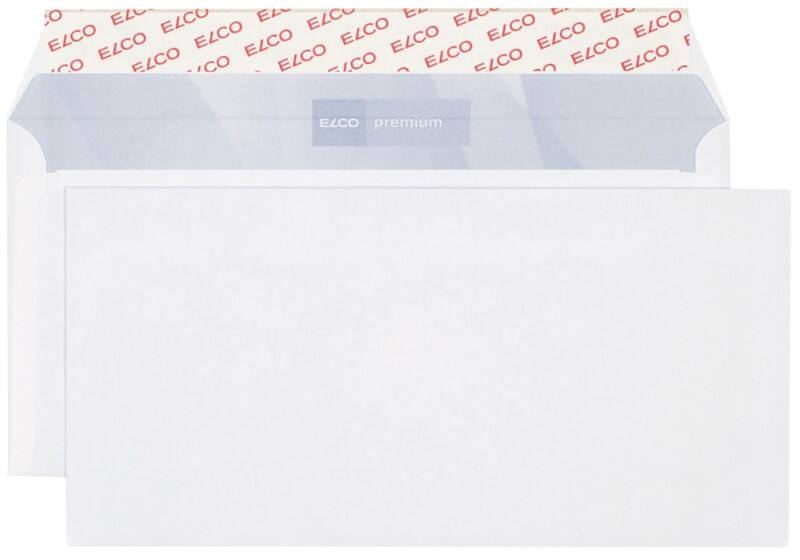 Elco Premium Briefumschläge Ohne Fenster C5 229 (B) x 114 (H) mm Abziehstreifen Weiß 80 g/m² 500 Stück
