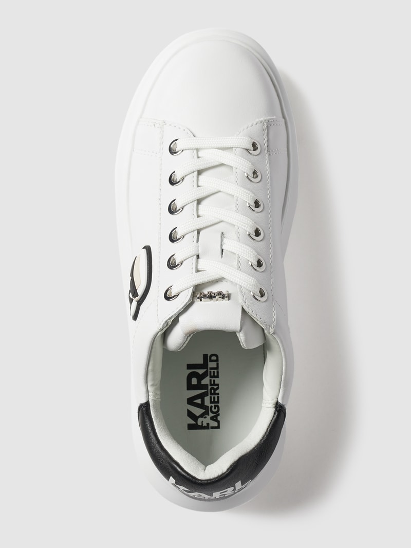 Sneaker aus Leder Modell 'Kapri' in offwhite