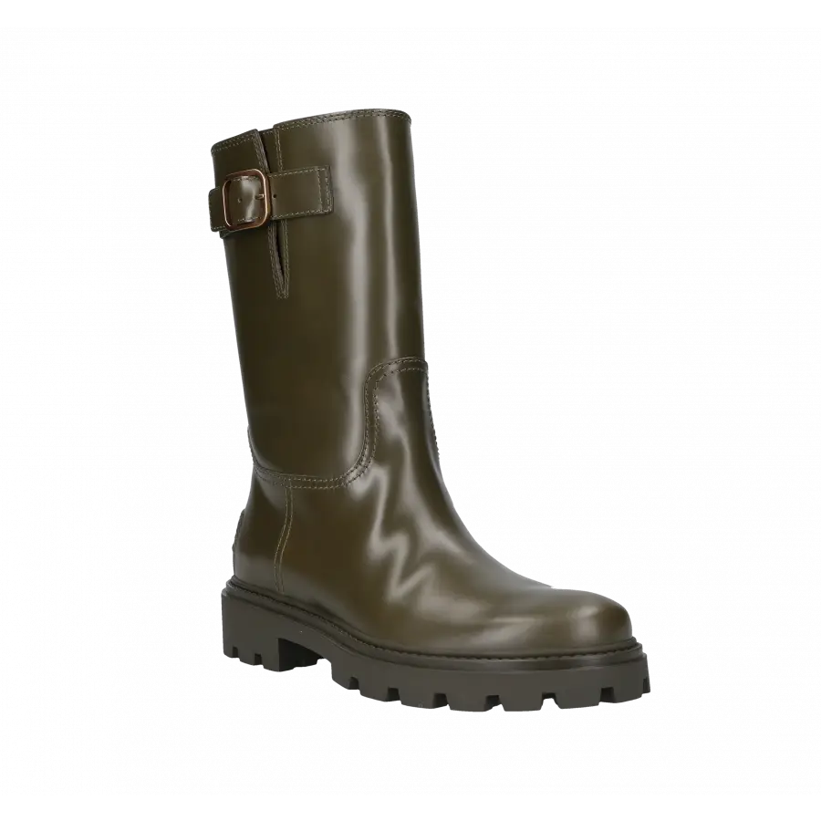 Tod's - Stiefeletten BIKER Kalbsleder - grün