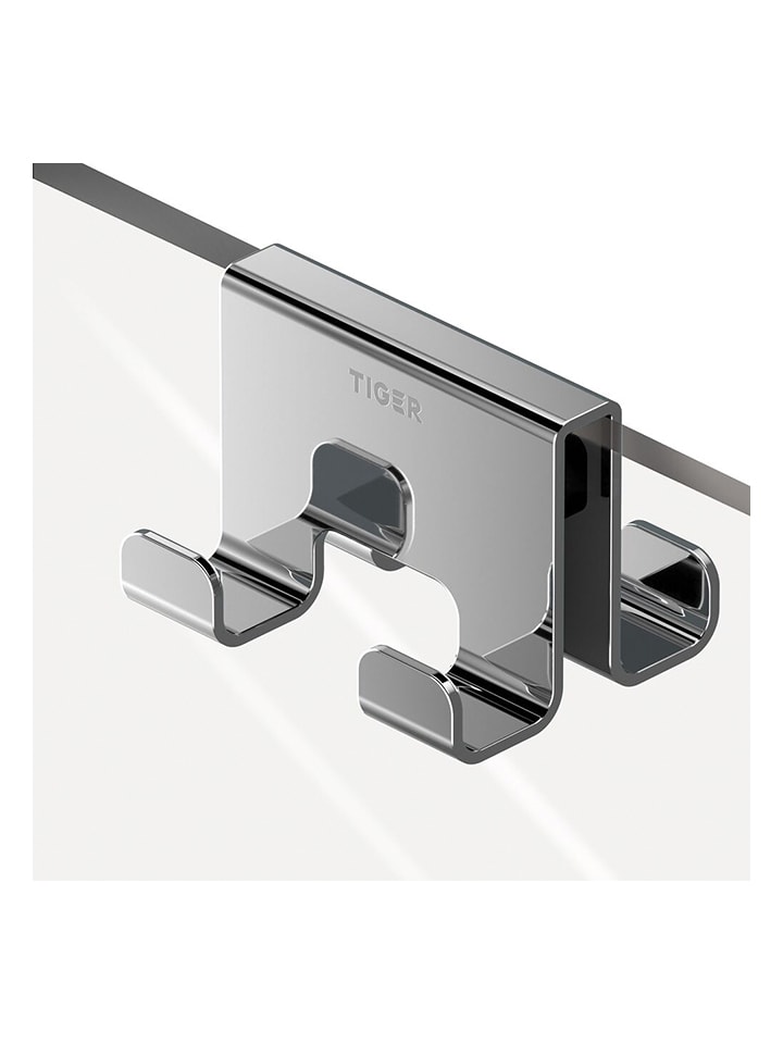 Tiger Edelstahl-Duschhaken - (B)7 x (H)5 x (T)5,6 cm günstig kaufen onesize