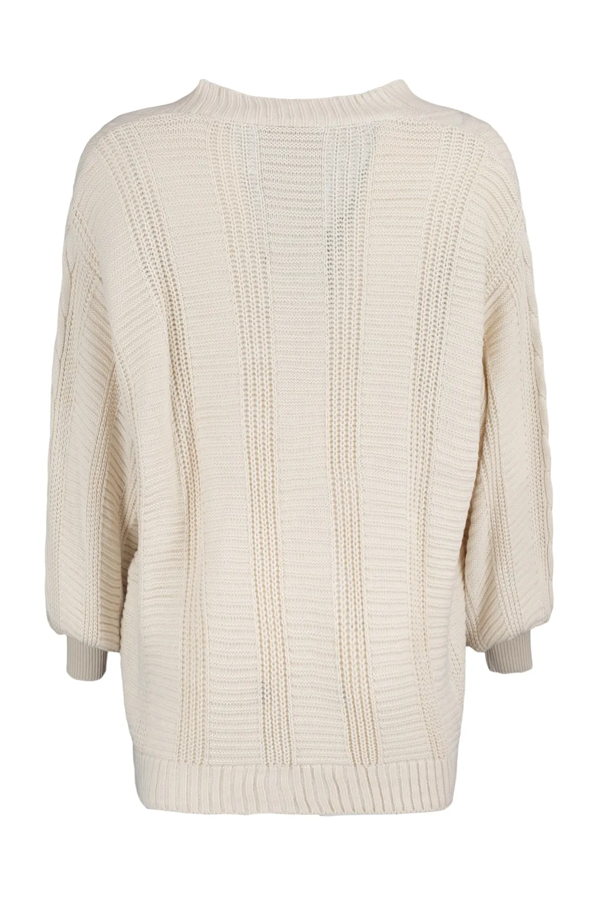 Trendyol Collection  Strickjacke mit steinfarbenem Strickdetail TWOAW22HI0176