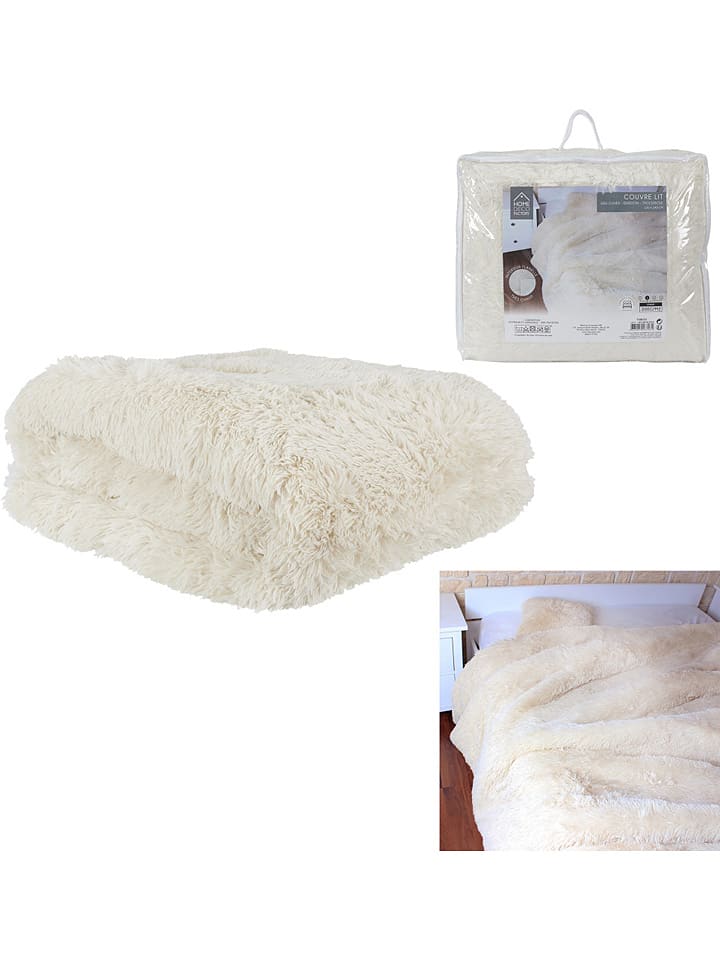 THE HOME DECO FACTORY Tagesdecke in Beige - (L)240 x (B)220 cm günstig kaufen onesize