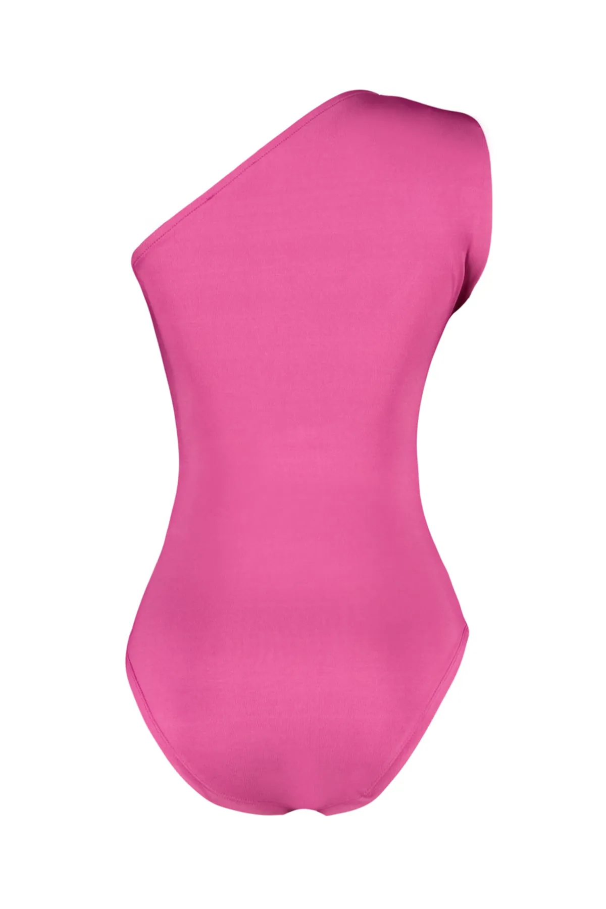 Trendyol Collection  Fuchsia Asymmetrischer Kragen Flexibler Strickbody mit Druckknöpfen von unten TWOSS22BD00014