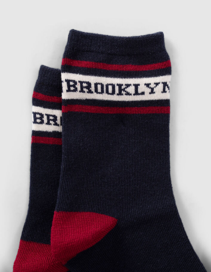 Chaussettes marine, blanches et grises garçon