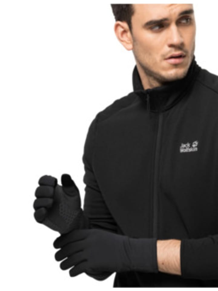 Jack Wolfskin Handschuhe für Herren in schwarz in schwarz günstig kaufen
