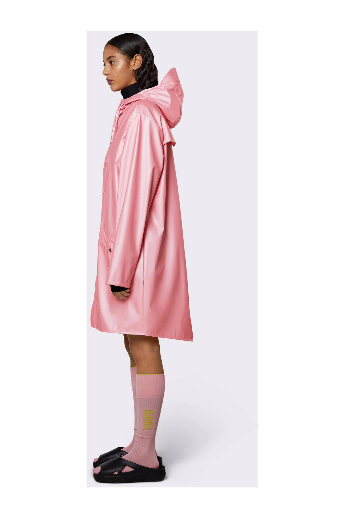 Rains Impermeables Trenchs Unisexe couleur rose