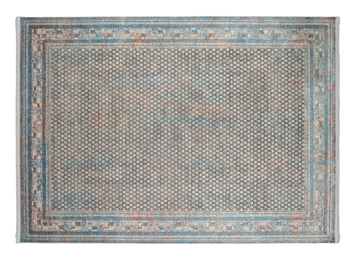 Webteppich Miri Grau-Multicolor 160 x 230 cm