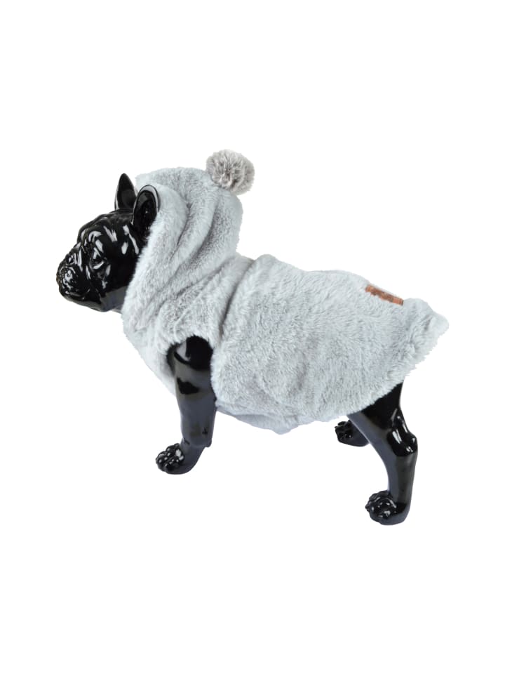 dynamic24 Hunde Teddyfleece Mantel Winterjacke in Grau günstig kaufen 40