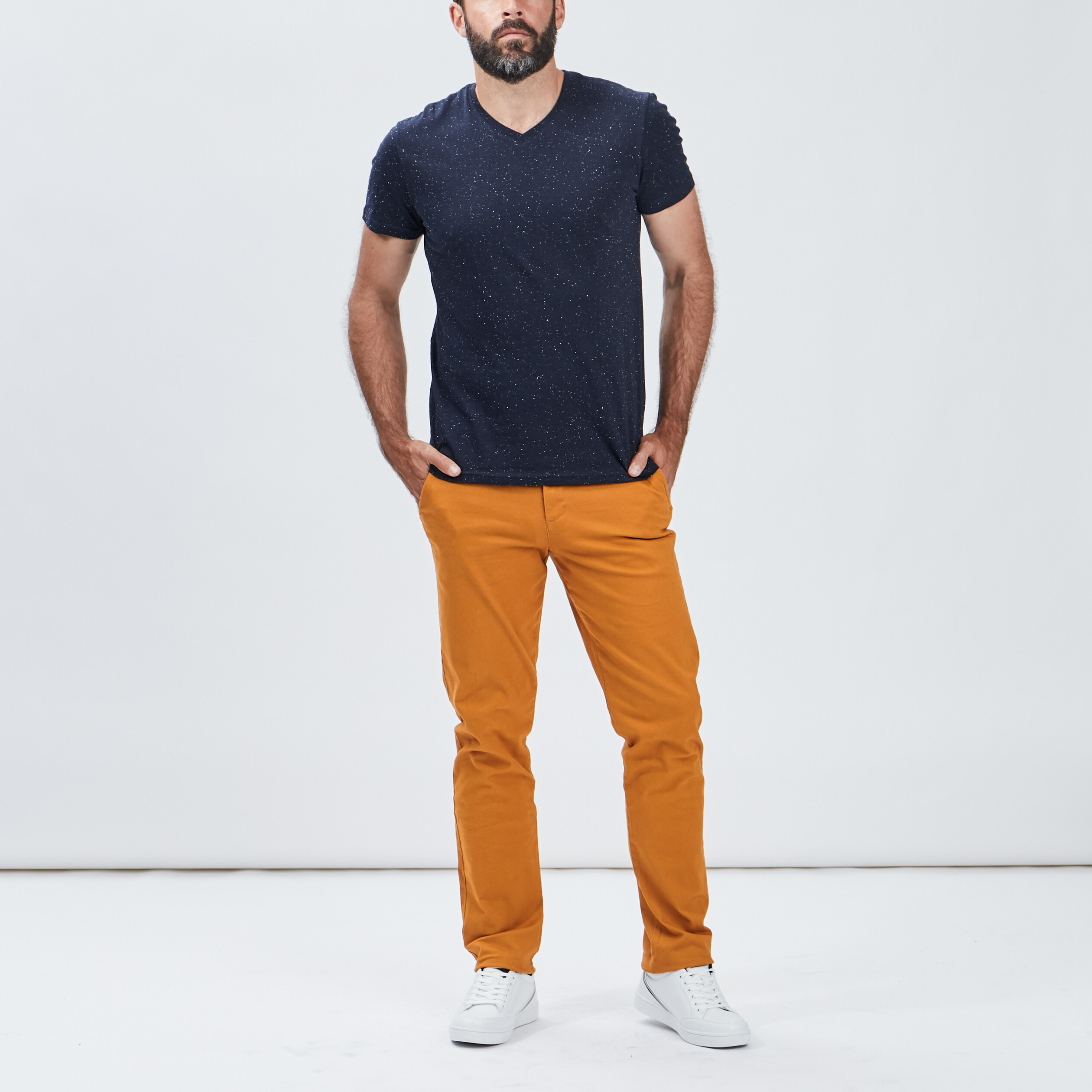 T-shirt manches courtes bleu marine homme | La Halle