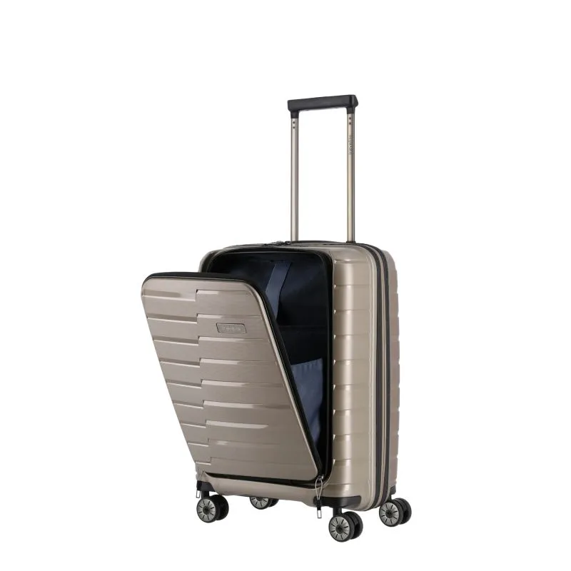 Travelite AIR BASE Trolley S m. Vortasche (4 Räder) - Champagner