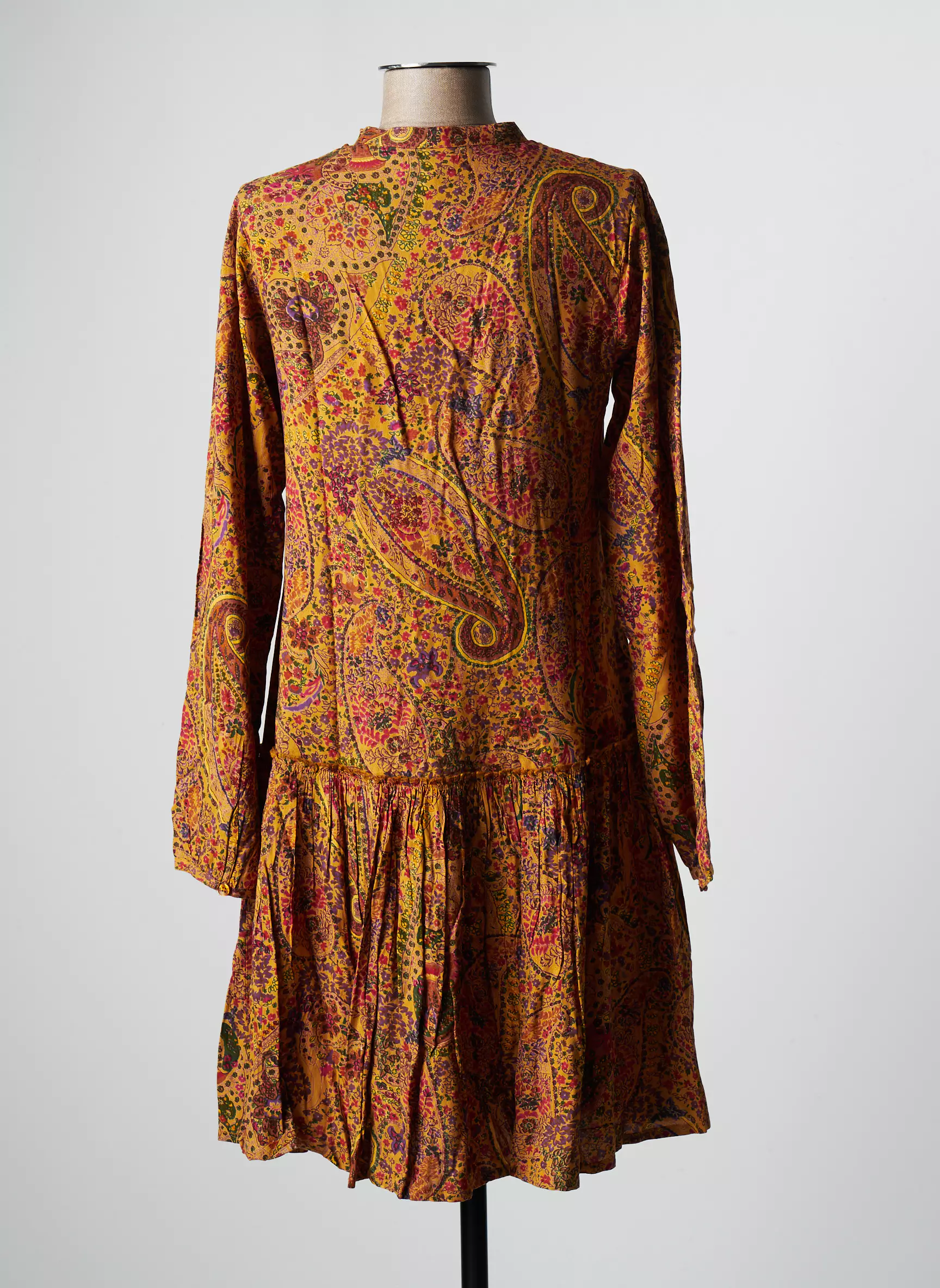 Agathe   Louise Robes Mi Longues Femme couleur jaune
