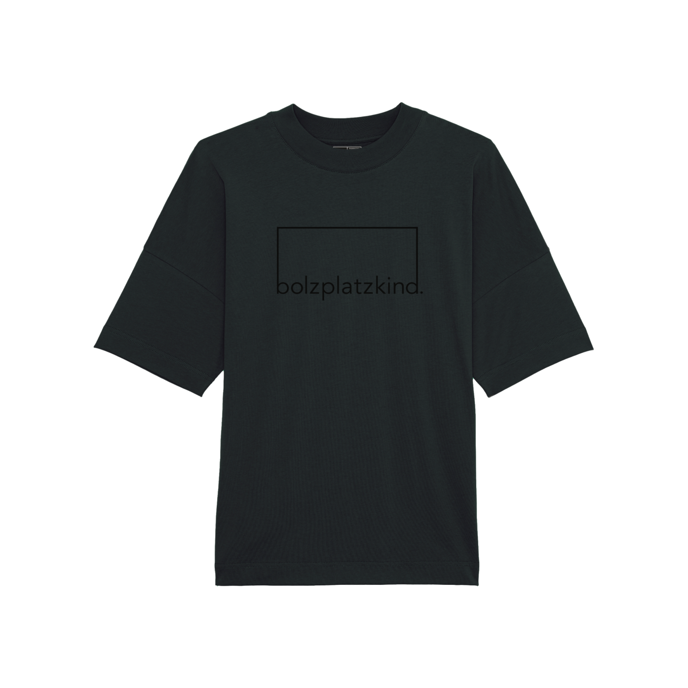 Bolzplatzkind "Leader" Oversize T-Shirt Schwarz