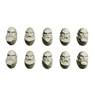 Space Knights Heads with Beards