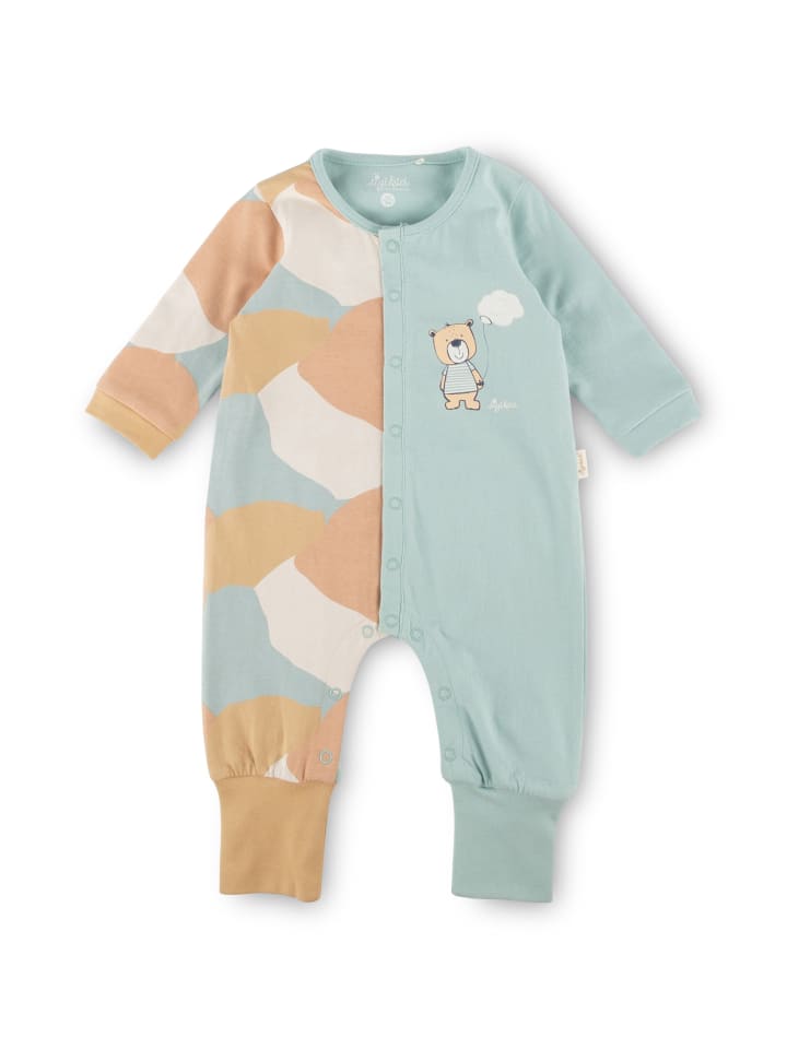 Sigikid Overall Baby Nachtwäsche in Hellblau/Hellbraun günstig kaufen
