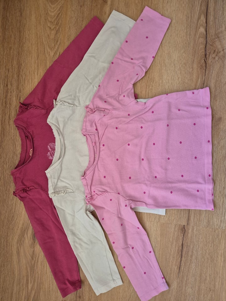 COOL CLUB 3er-Set: Longsleeves in Rosa/ Lila/ Creme günstig kaufen 98