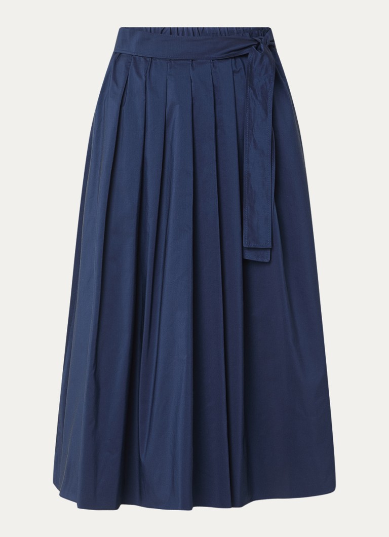 Gonna midi plissettata con cintura in vita di MaxMara Zarda