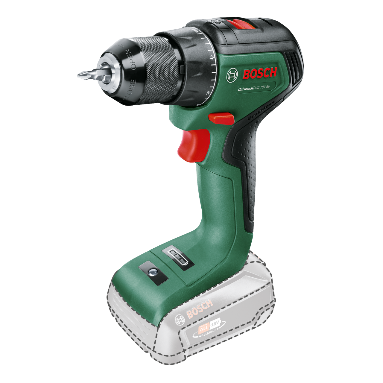 UniversalDrill 18V-60 - ohne Akku | ohne Ladegerät