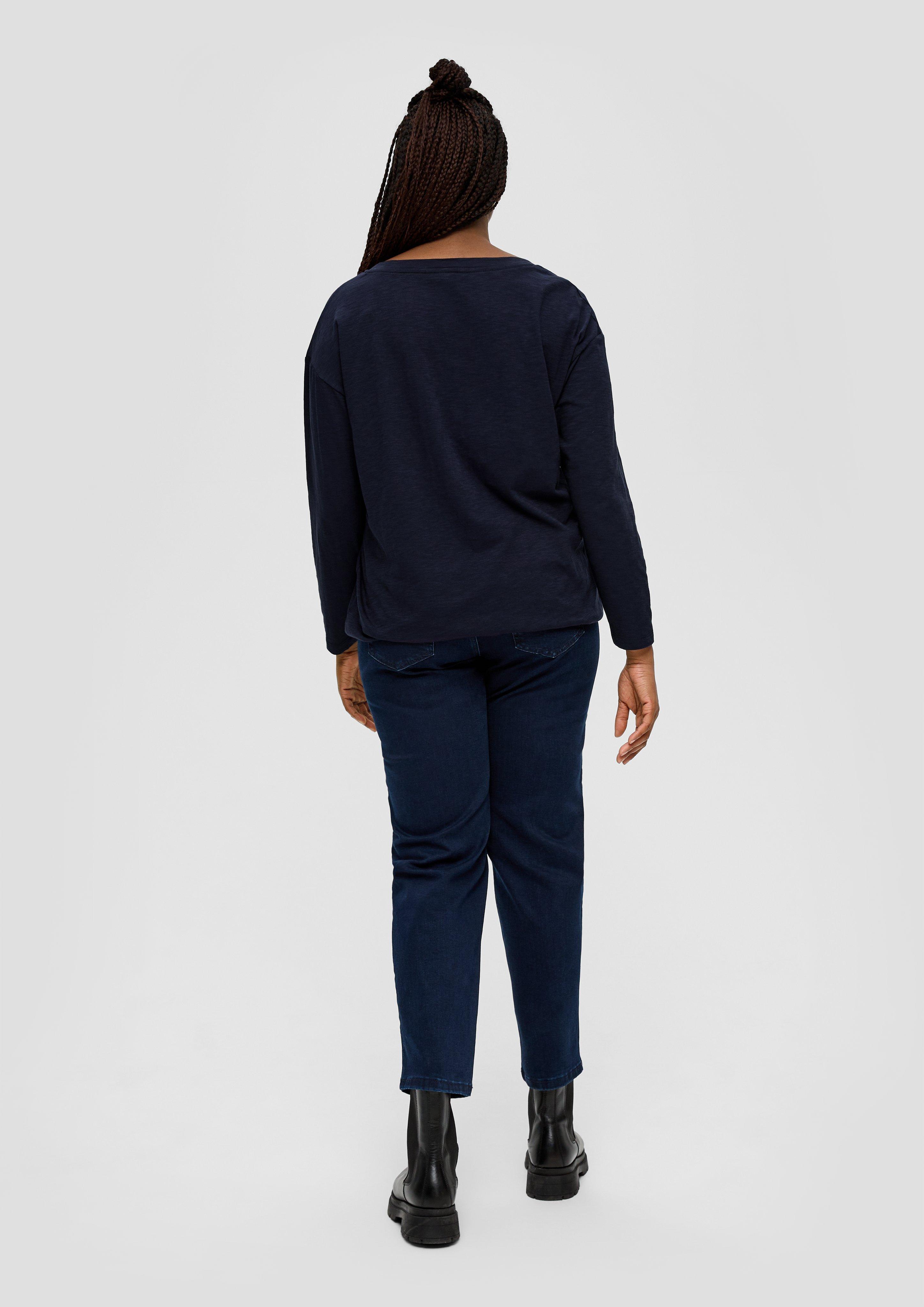 Longsleeve mit Gummizug im Saum  2135939-5959
