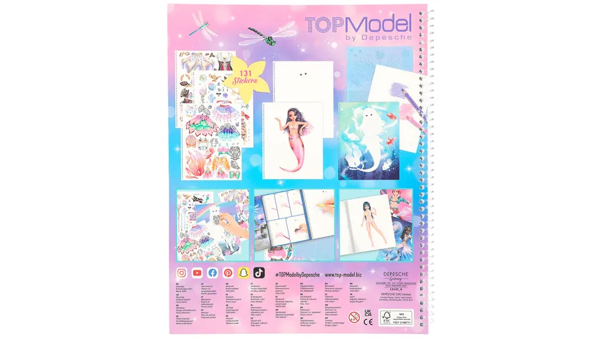 TOPModel Create your TOP Model - Malbuch mit Stickern Fantasy