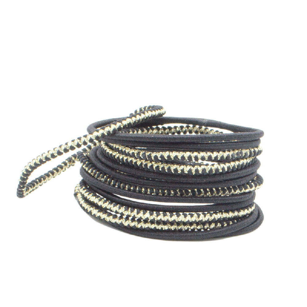 Bachca Elastiques fins noir x 14 Accessoire cheveux