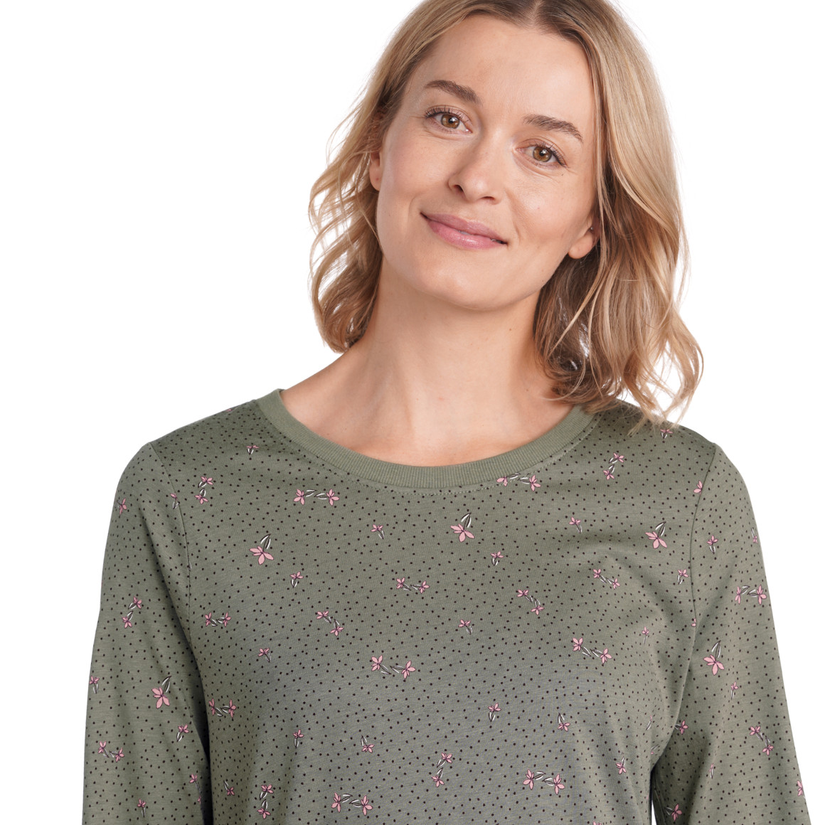 Damen Nachthemd mit floralem Muster