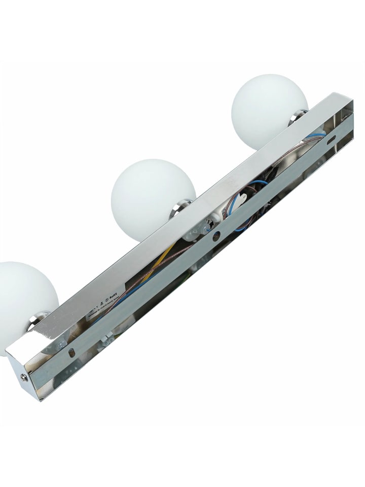Licht-Erlebnisse Wandlampe in Chrom Weiß günstig kaufen onesize