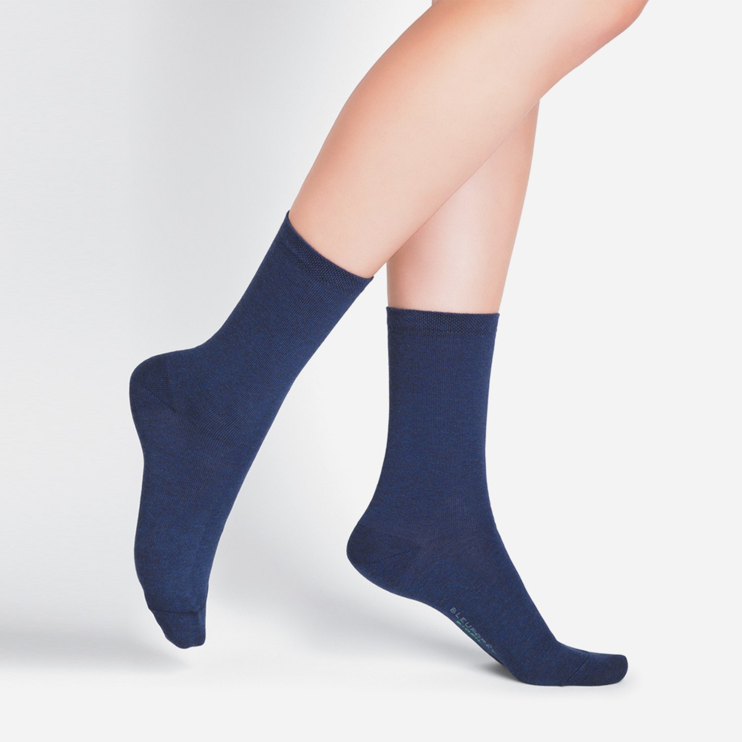 Chaussettes bleues BLEUFORET bleues coton bio - 37-41