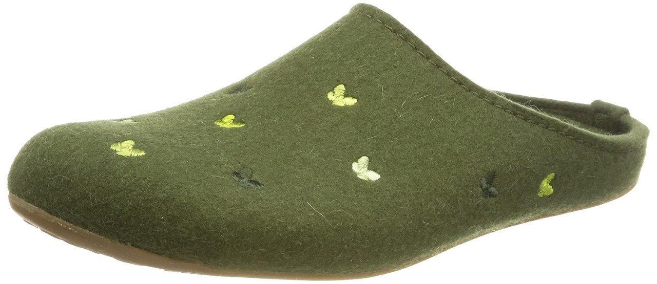 HAFLINGER Hausschuhe khaki